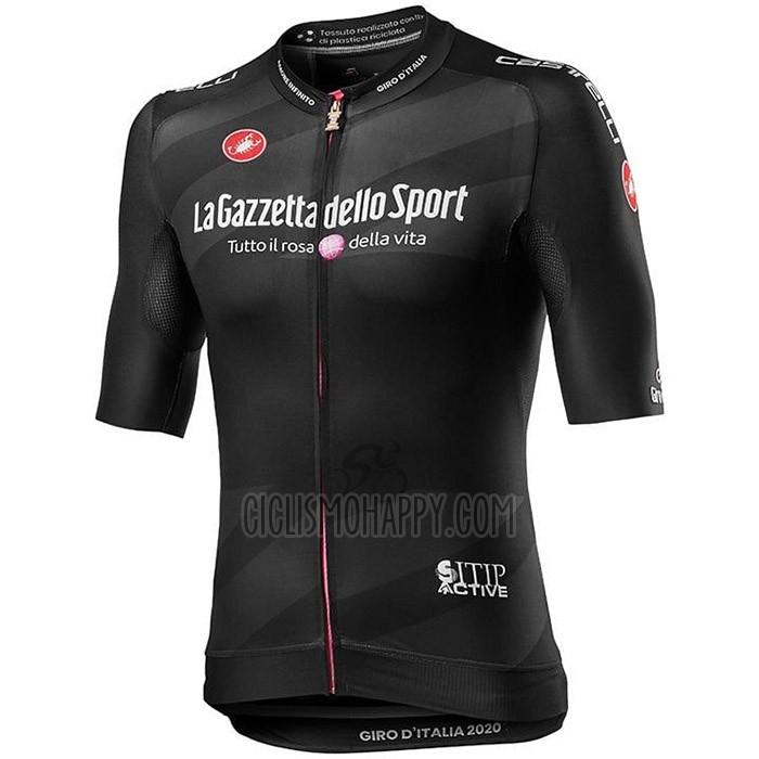 Giro D'italy Cycling Jersey Bib Short 2020 Men Short Sleeve Black